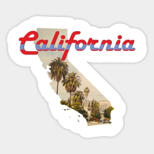 California State Map Outline Sticker